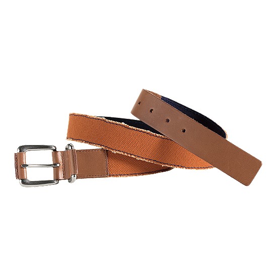 Cole Haan Port Clyde Belt Orange Canvas/Cuoio Outlet Coupons