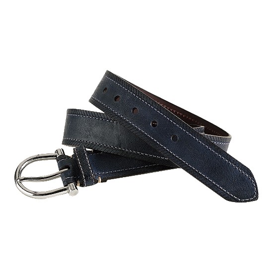 Cole Haan Boothbay Belt Navy Washed Outlet Coupons