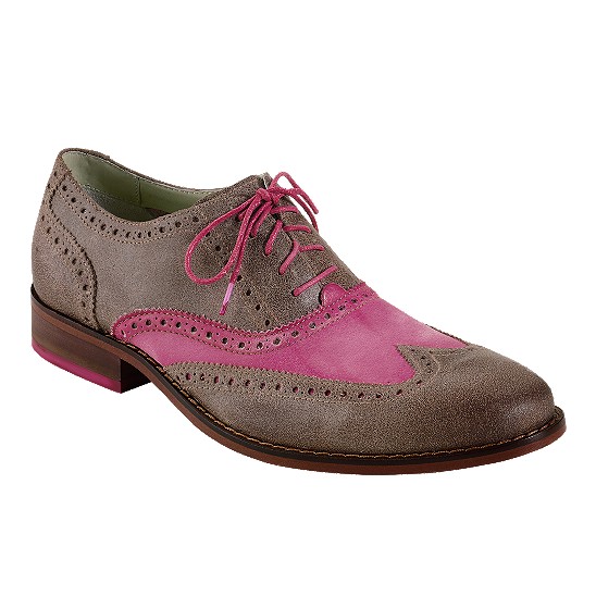 Cole Haan Air Colton Casual Wingtip Smoke/Fuschia Outlet Coupons