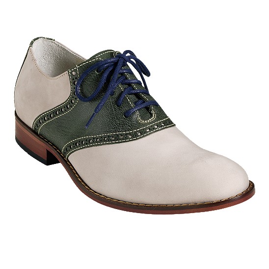Cole Haan Air Colton Saddle Oxford Salt Nubuck/Military Green Outlet Coupons