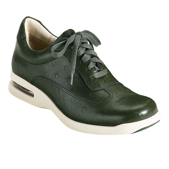 Cole Haan Air Conner Military Green Ostrich Print Outlet Coupons