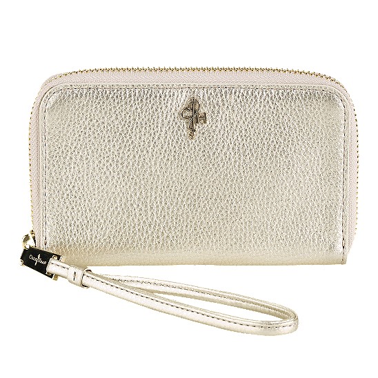 Cole Haan Jitney Electronic Wristlet White Gold Outlet Coupons