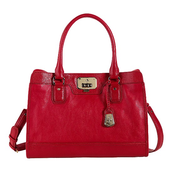Cole Haan Vintage Valise Kendra E/W Tote Tango Red Outlet Coupons