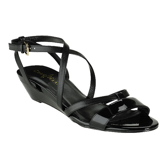 Cole Haan Air Kierin Sandal Black/Black Patent Outlet Coupons