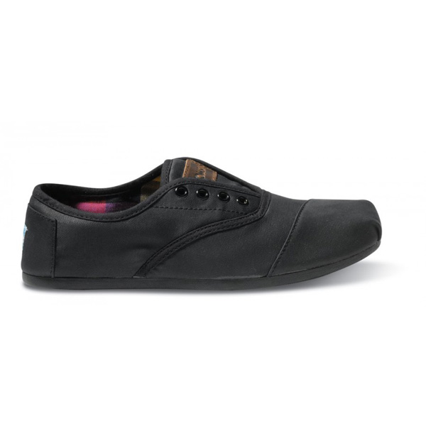 Toms Black Waxed Twill Men Cordones Outlet Coupons