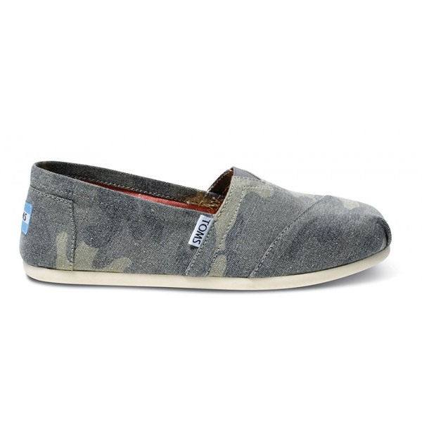 Toms Washed Camo Canvas Women Classics Outlet Coupons