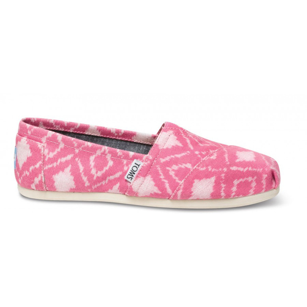 Toms Pink Geometric Ikat Women Classics Outlet Coupons