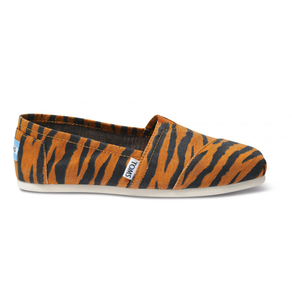Toms Tiger Print Women Classics Outlet Coupons