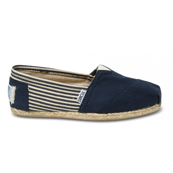 Toms University Navy Rope Sole Women Classics Outlet Coupons